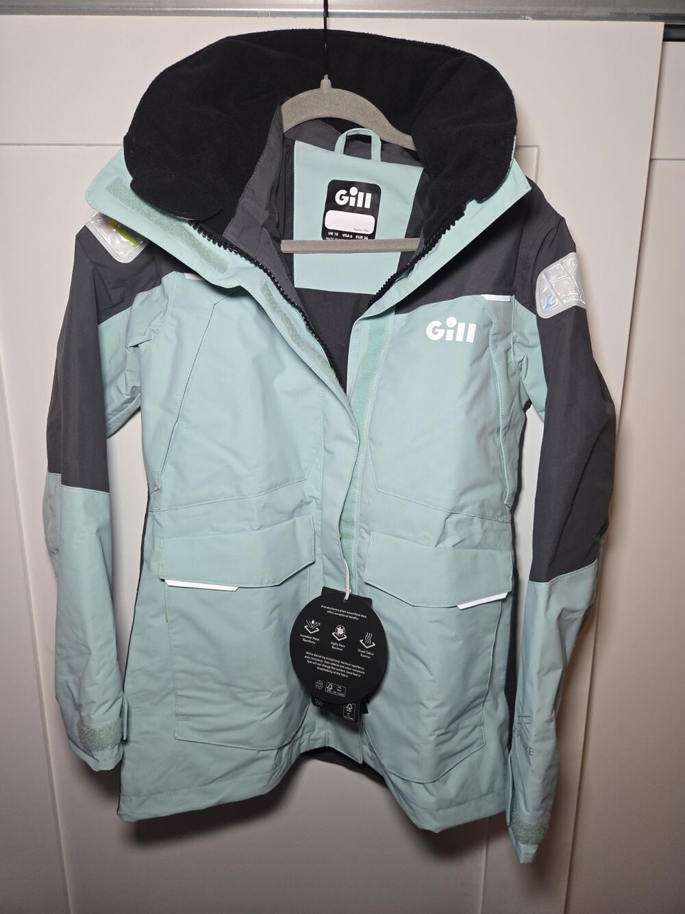 GILL Women's OS2 Egg Shell Blue Offshore Jacket (OS25JW EggShel) Size US 6 Small